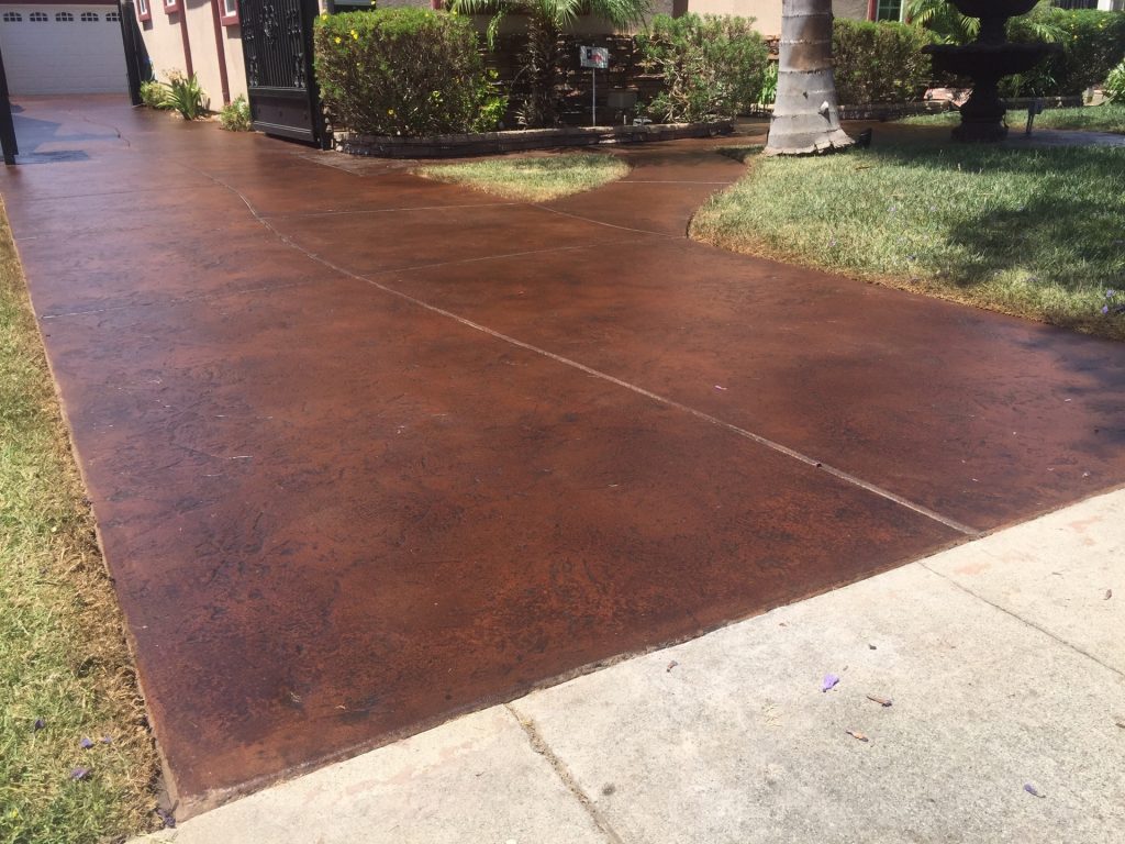 Concrete Driveway Staining In Tustin Ca Fuller Concrete Staining 4556